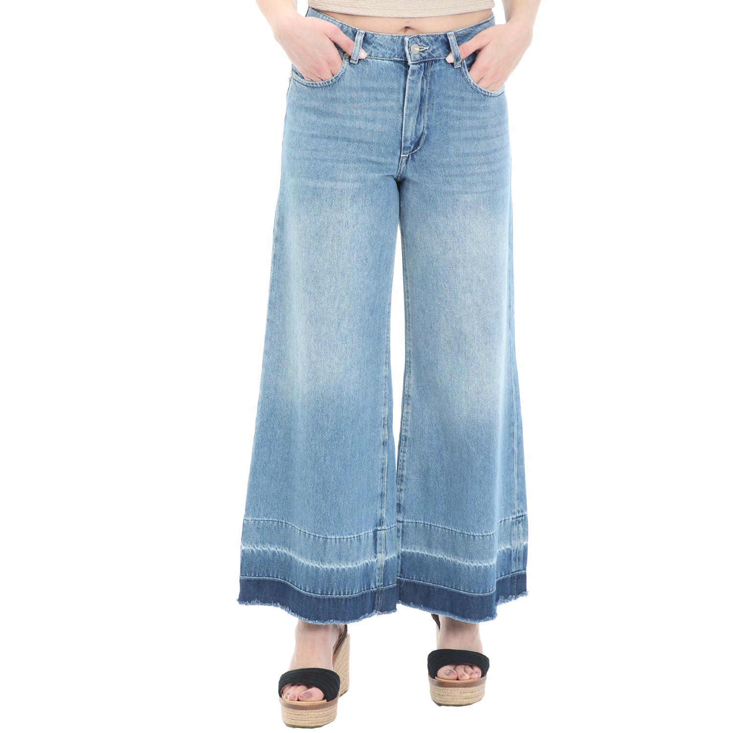 Γυναικεία/Ρούχα/Τζίν/Καμπάνες REIKO - Γυναικείο jean παντελόνι REIKO PEDRO μπλε