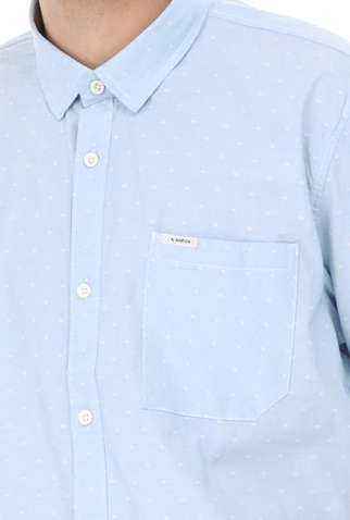 GARCIA JEANS-Ανδρικό πουκάμισο GARCIA JEANS γαλάζιο λευκό