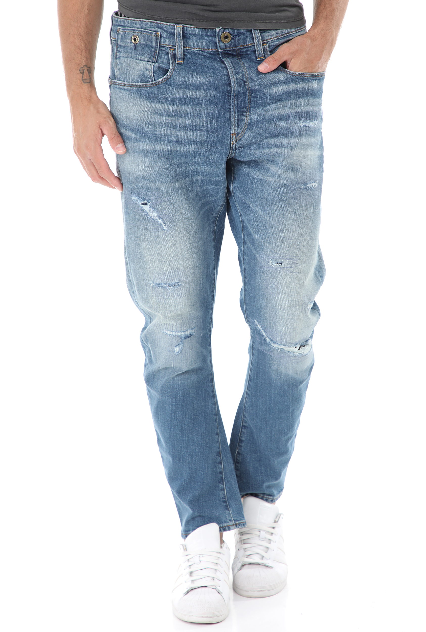 Ανδρικά/Ρούχα/Τζίν/Straight G-STAR RAW - Ανδρικό jean παντελόνι G-STAR RAW Type c 3d straight tapered μπλε