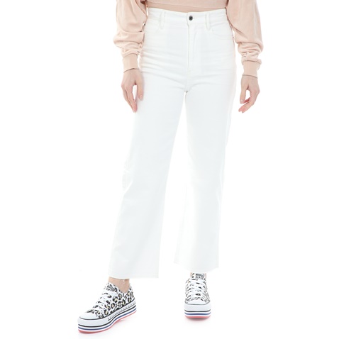 G-STAR RAW-Γυναικείο jean παντελόνι G-STAR RAW Tedie Ultra High Straight λευκό