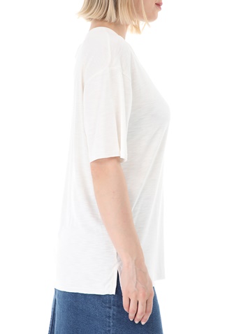 SUPERDRY-Γυναικείο t-shirt SUPERDRY D2 CANYON ESSENTIAL εκρού