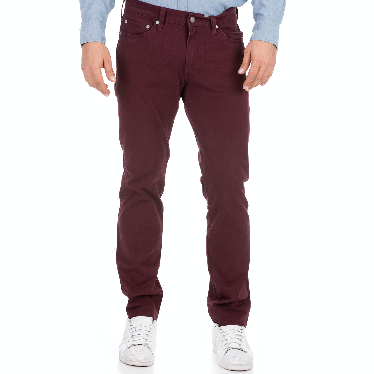 LEVI'S Ανδρικό jean παντελόνι LEVI'S 511 SLIM WINETASTING BI μπορντό