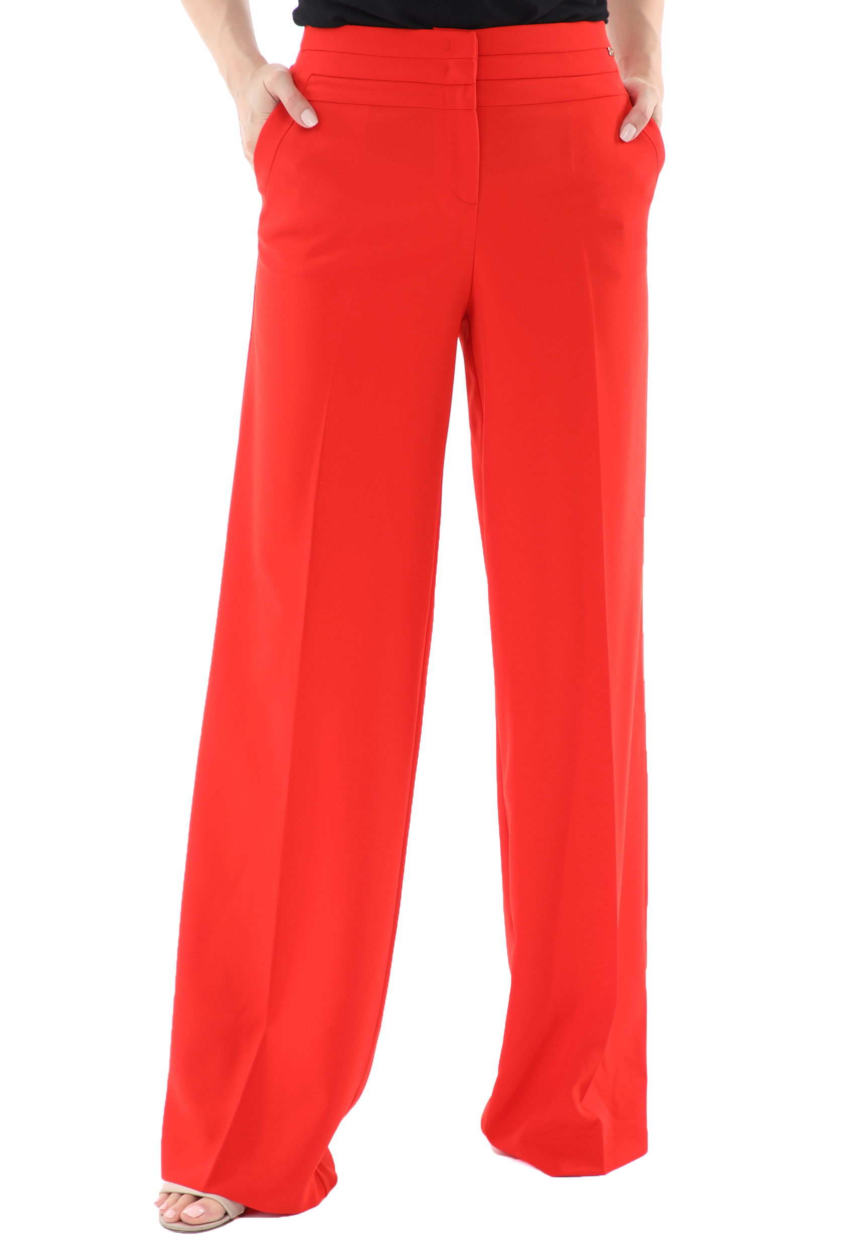 Γυναικεία/Ρούχα/Παντελόνια/Παντελόνες NENETTE - Γυναικεία παντελόνα NENETTE PANT PALAZZO TECNICO FLUIDO κόκκινη