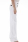 NENETTE-Γυναικεία παντελόνα NENETTE J-SINATRA PANT PALAZZO TINTO CAPO λευκή