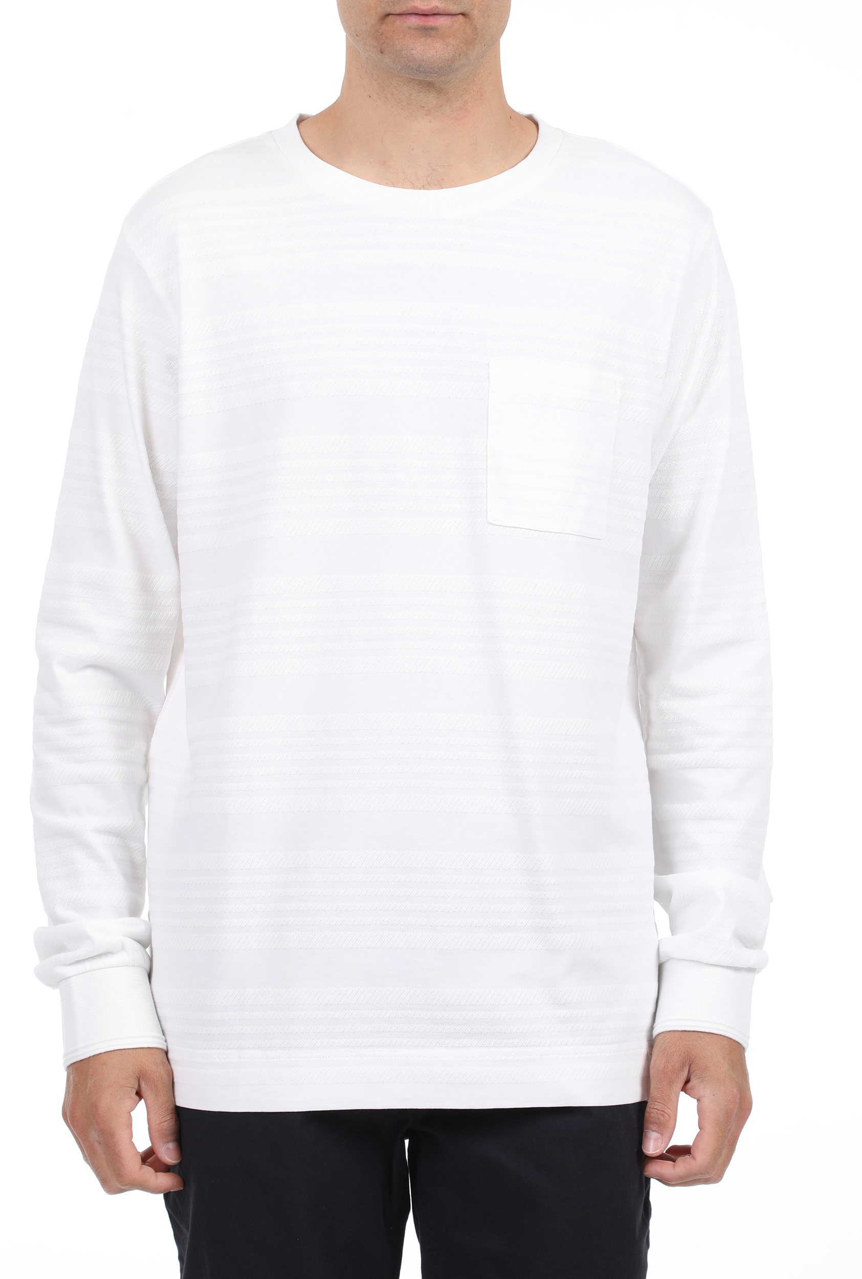 Ανδρικά/Ρούχα/Μπλούζες/Μακρυμάνικες SCOTCH & SODA - Ανδρική μπλούζα SCOTCH & SODA λευκή