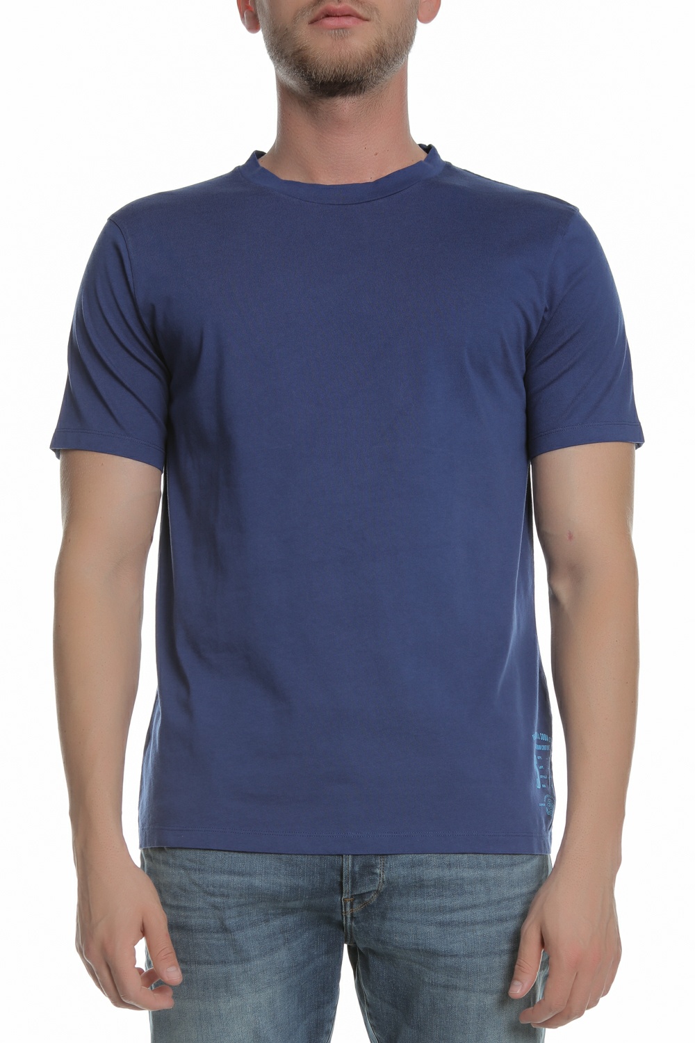 Ανδρικά/Ρούχα/Μπλούζες/Κοντομάνικες SCOTCH & SODA - Ανδρική κοντομάνικη μπλούζα SCOTCH & SODA μπλε