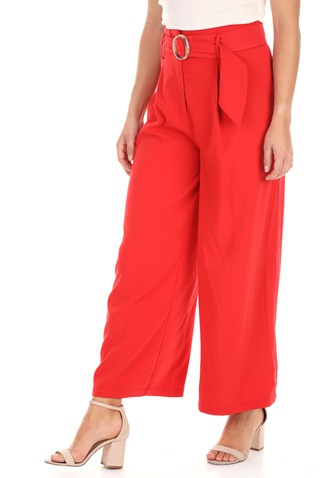 MOLLY BRACKEN-Γυναικείο παντελόνι MOLLY BRACKEN κόκκινο