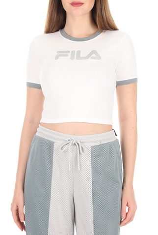 FILA-Γυναικείο t-shirt FILA TIONNE CROP λευκό