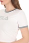 FILA-Γυναικείο t-shirt FILA TIONNE CROP λευκό