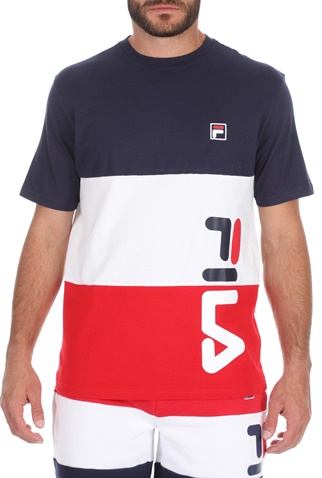 FILA-Ανδρικό t-shirt FILA ALFREDO μπλε λευκό κόκκινο