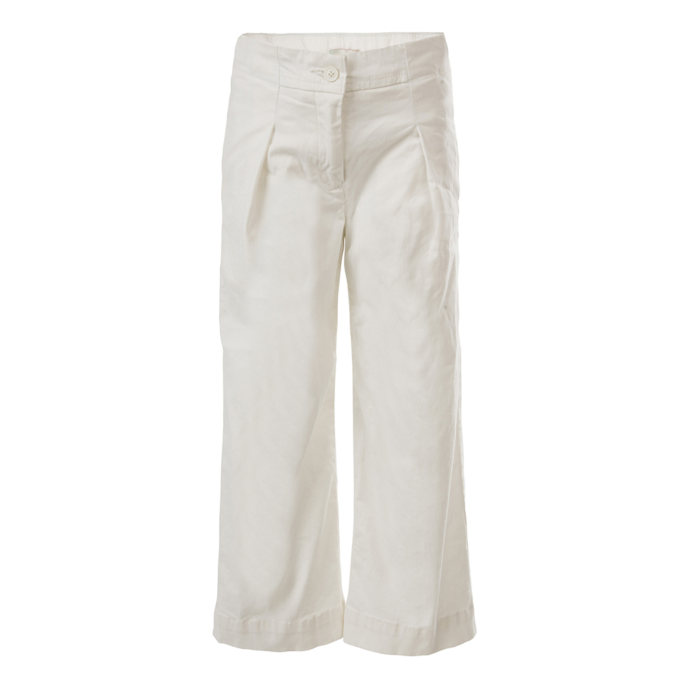 Παιδικά/Girls/Ρούχα/Παντελόνια FUNKY BUDDHA - Παιδικό παντελόνι FUNKY BUDDHA λευκό