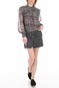 FREE PEOPLE COLLECTION-Γυναικείο μακρυμάνικο τοπ FREE PEOPLE ROMA μαύρο με μοτίβο