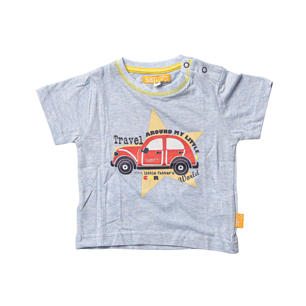 Παιδικά/Baby/Ρούχα/Μπλούζες SAM 0-13 - Βρεφική μπλούζα SAM 0-13 γκρι