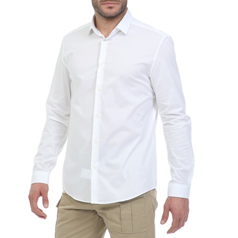 VERSACE-Ανδρικό πουκάμισο VERSACE λευκό