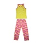 BODYTALK-Παιδικό σετ από μπλούζα και κολάν BODYTALK κίτρινο ροζ