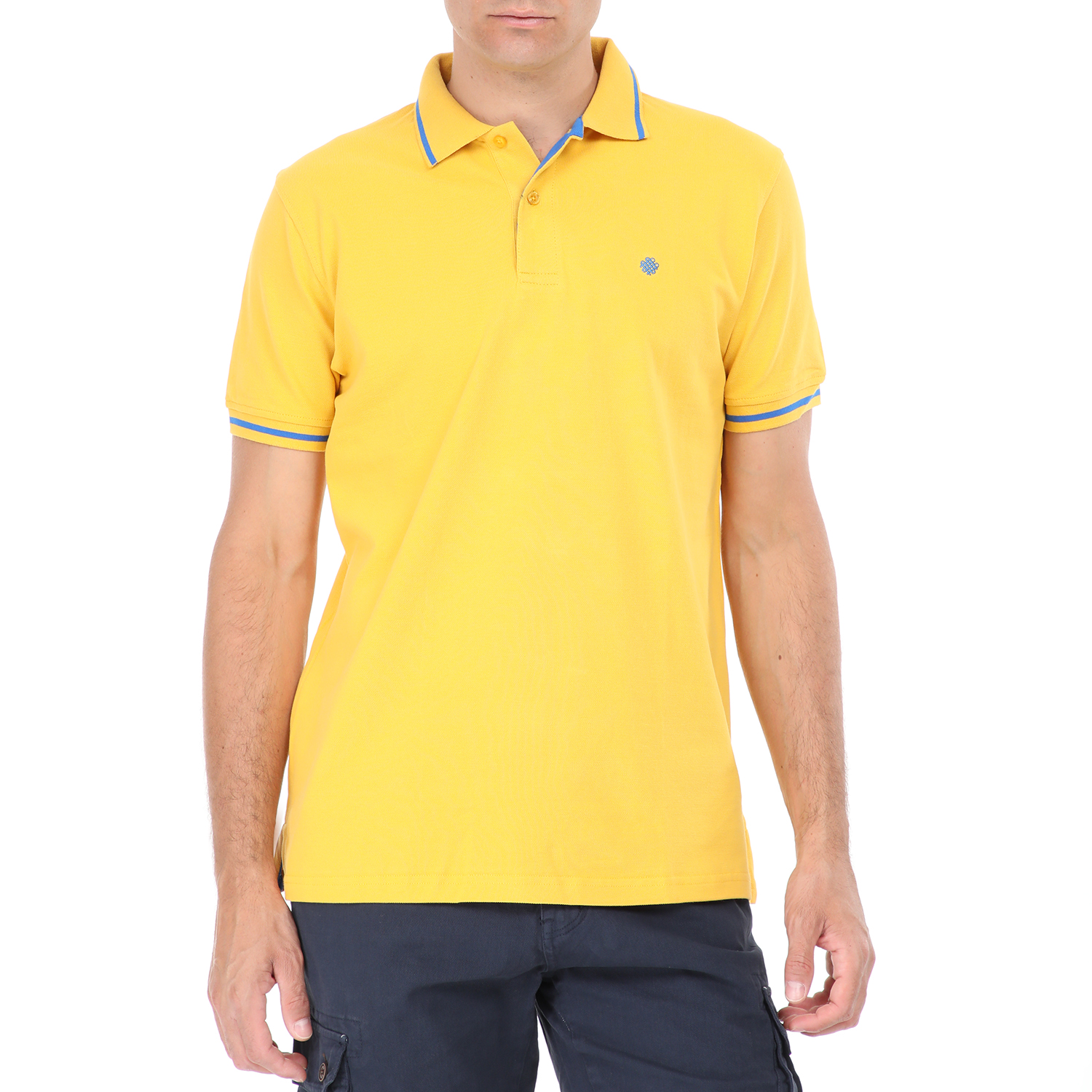 Ανδρικά/Ρούχα/Μπλούζες/Πόλο DORS - Ανδρική polo μπλούζα DORS κίτρινη