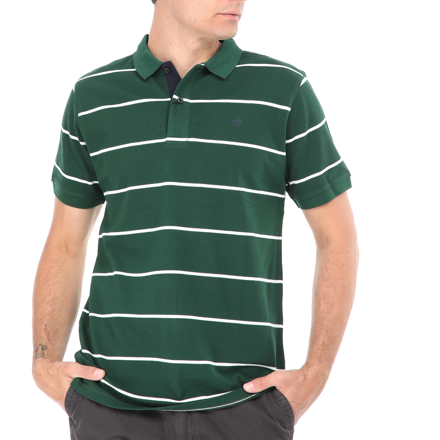 Ανδρικά/Ρούχα/Μπλούζες/Πόλο DORS - Ανδρική polo μπλούζα DORS πράσινη