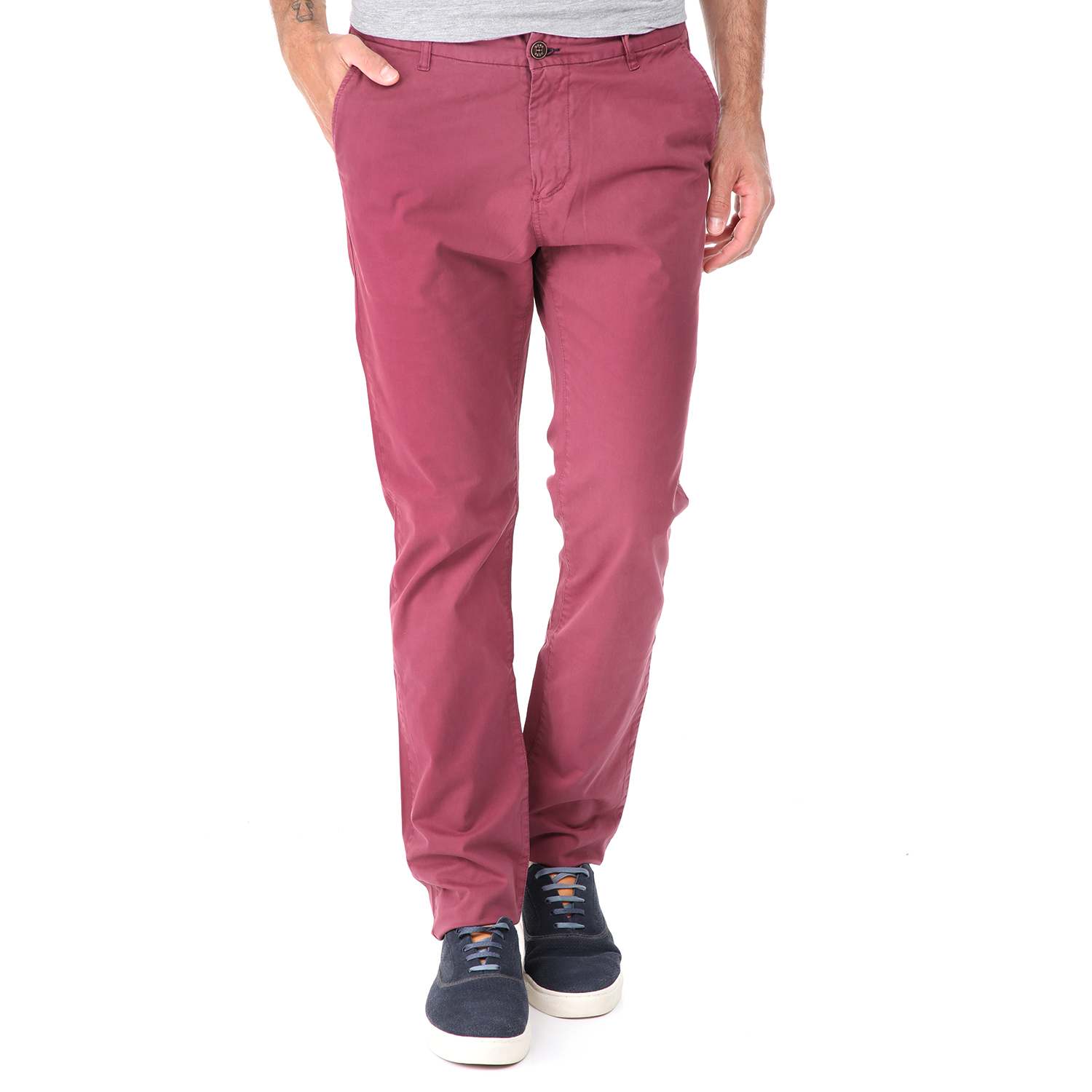 Ανδρικά/Ρούχα/Παντελόνια/Chinos DORS - Ανδρικό chino παντελόνι DORS ροζ
