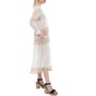 ONESEASON-Γυναικείο maxi φόρεμα ONESEASON JESS μπεζ λευκό