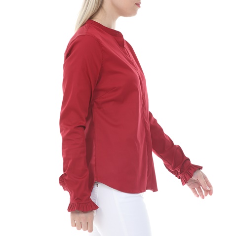 MOS MOSH-Γυναικείο πουκάμισο MOS MOSH Mattie Shirt κόκκινο