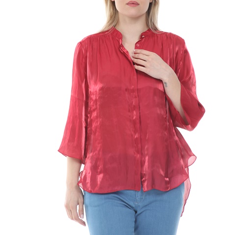 MOS MOSH-Γυναικείο πουκάμισο MOS MOSH Amal Shirt κόκκινο