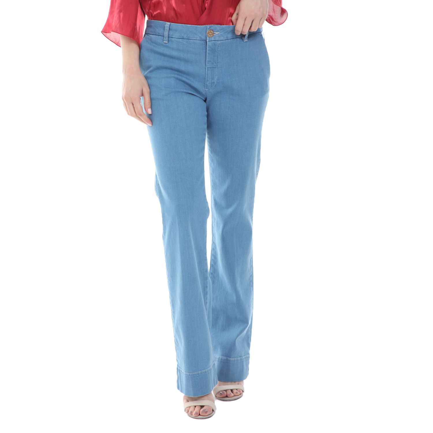 Γυναικεία/Ρούχα/Τζίν/Καμπάνες MOS MOSH - Γυναικείο jean παντελόνι MOS MOSH Farrah Sky μπλε