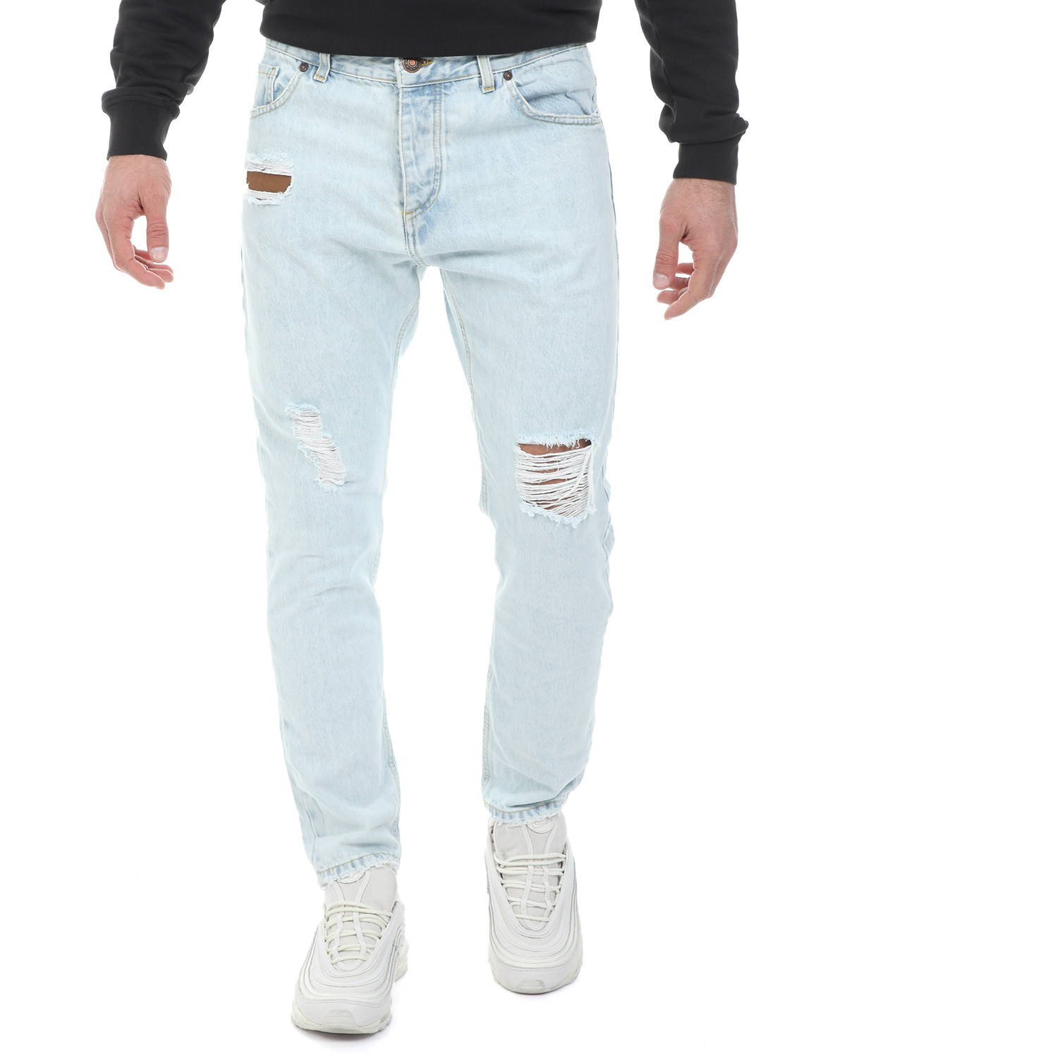 Ανδρικά/Ρούχα/Τζίν/Straight WHY NOT - Ανδρικό jean παντελόνι WHY NOT BOSTON PATCH μπλε