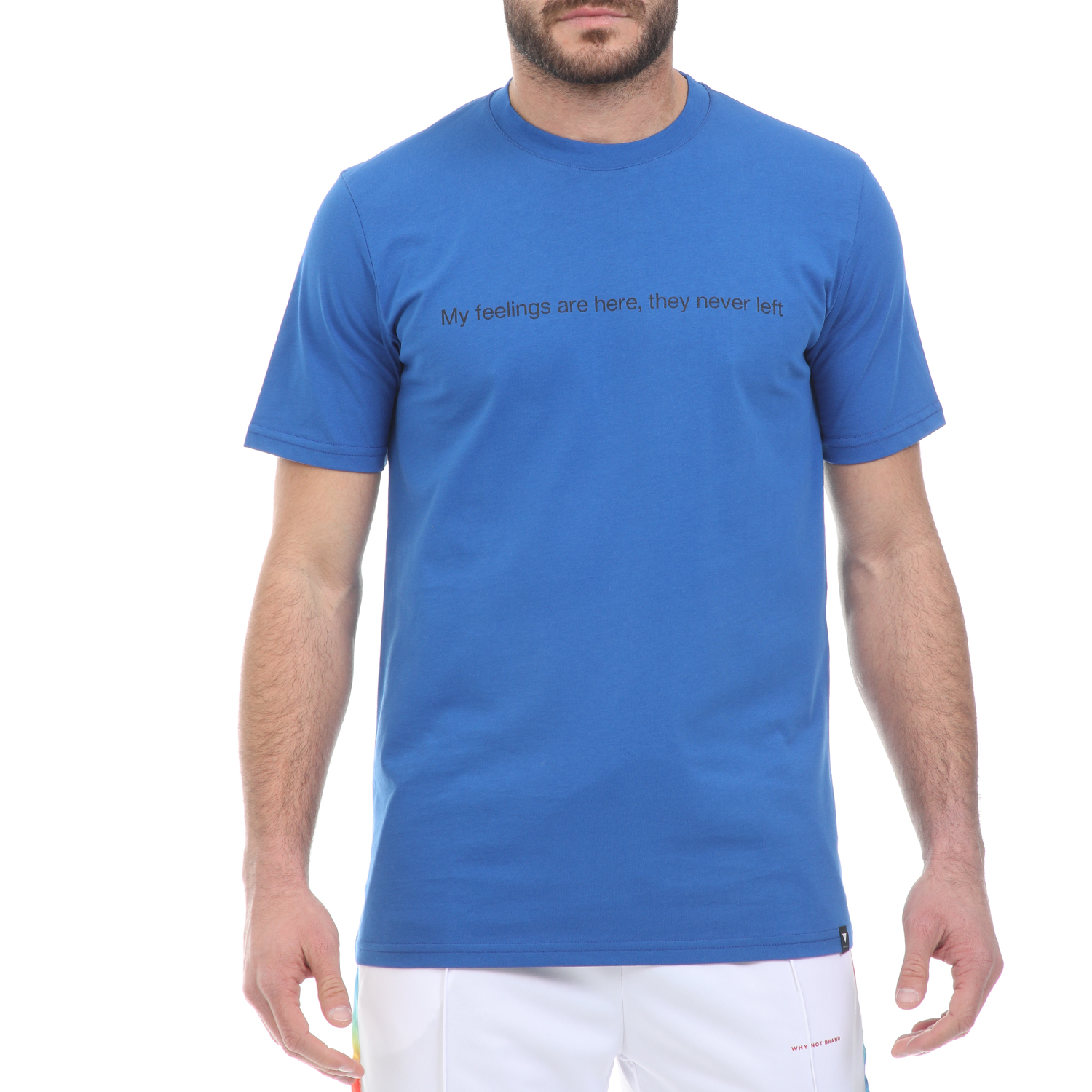 Ανδρικά/Ρούχα/Μπλούζες/Κοντομάνικες WHY NOT - Ανδρικό t-shirt WHY NOT TEE FEELINGS μπλε