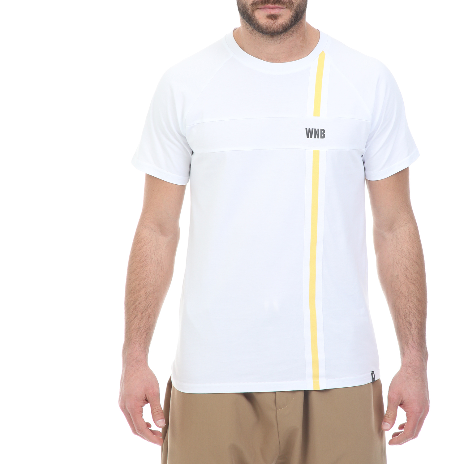Ανδρικά/Ρούχα/Μπλούζες/Κοντομάνικες WHY NOT - Ανδρικό t-shirt WHY NOT TEE BAND λευκό