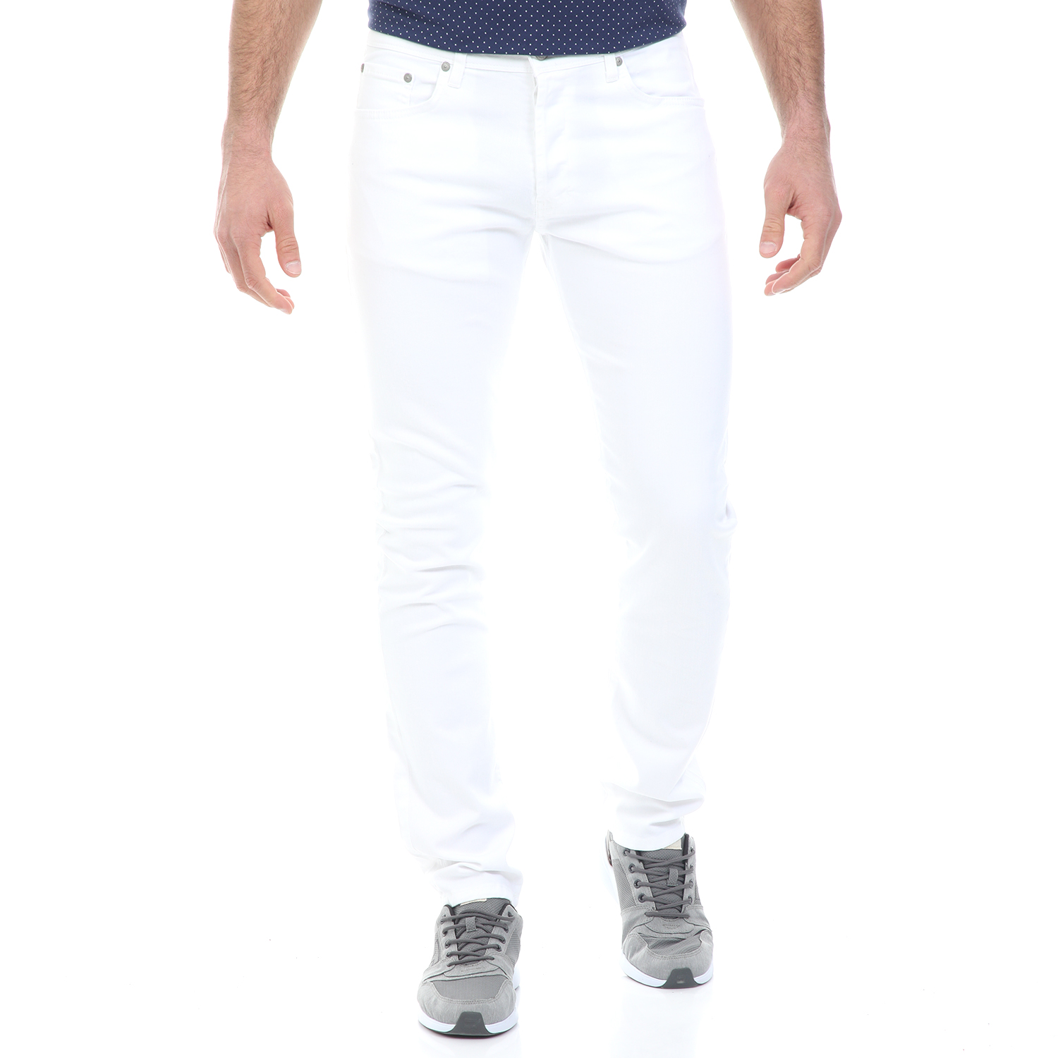 Ανδρικά/Ρούχα/Τζίν/Skinny LTB - Ανδρικό jean παντελόνι LTB DENIM ENRICO λευκό