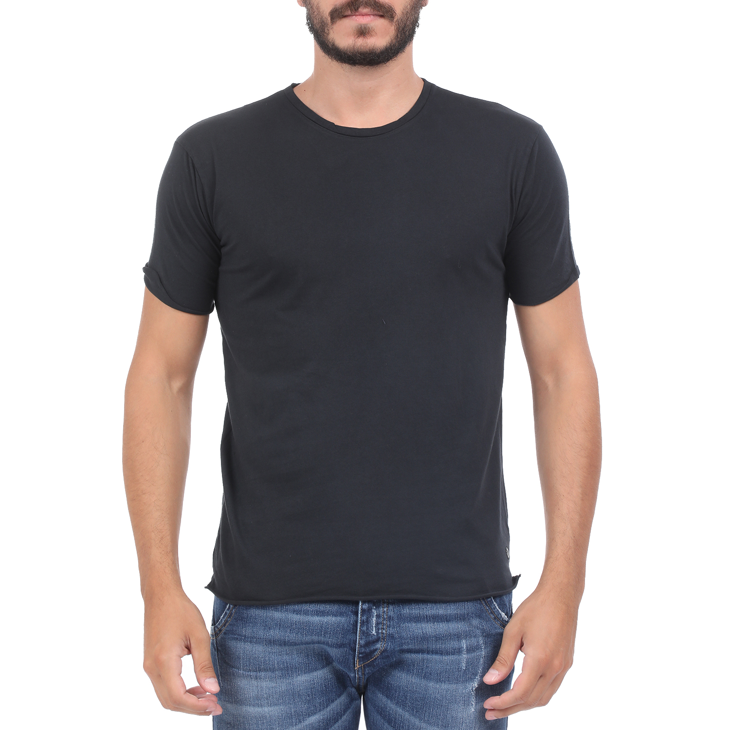 Ανδρικά/Ρούχα/Μπλούζες/Κοντομάνικες GREENWOOD - Ανδρική μπλούζα GREENWOOD μαύρη