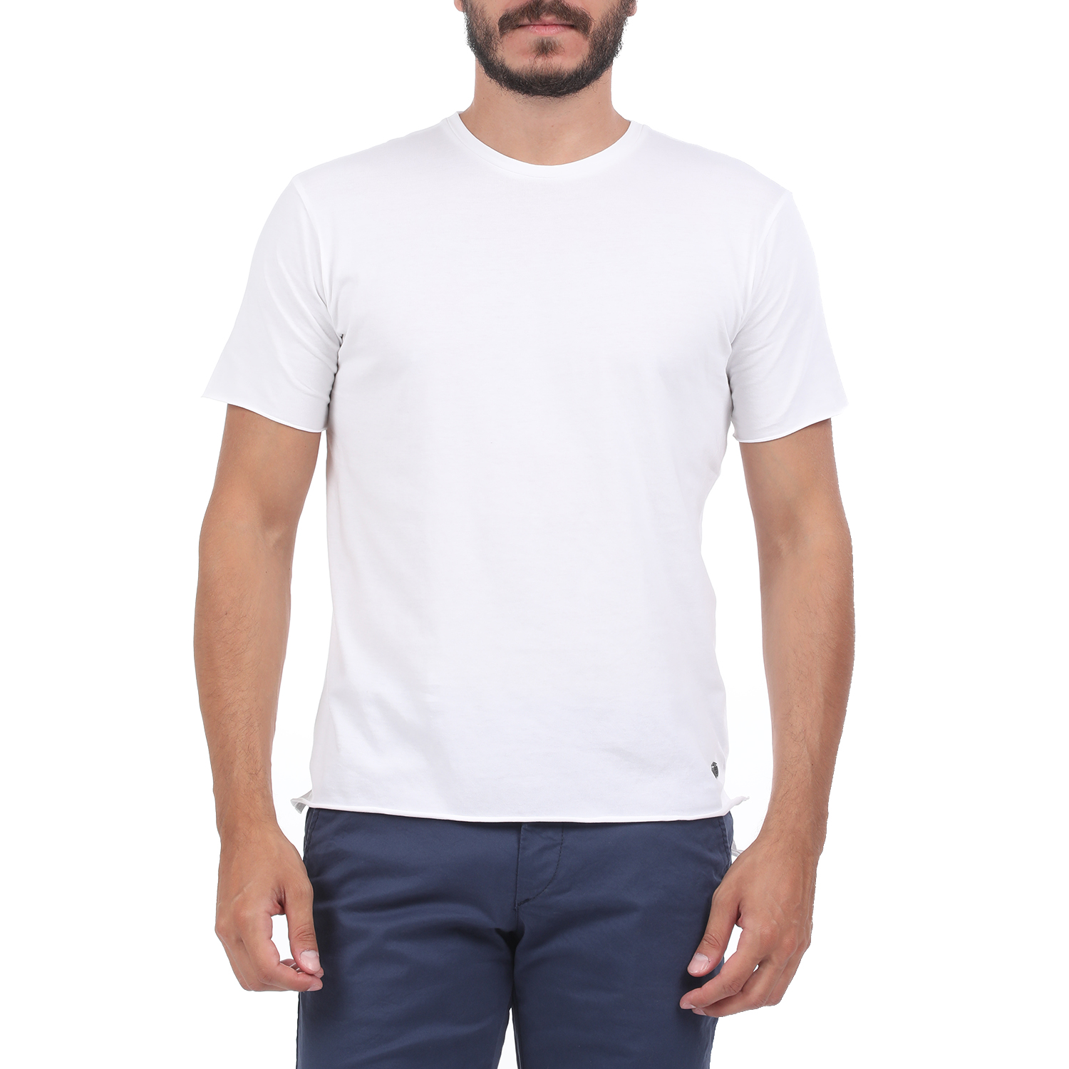 Ανδρικά/Ρούχα/Μπλούζες/Κοντομάνικες GREENWOOD - Ανδρική μπλούζα GREENWOOD εκρού