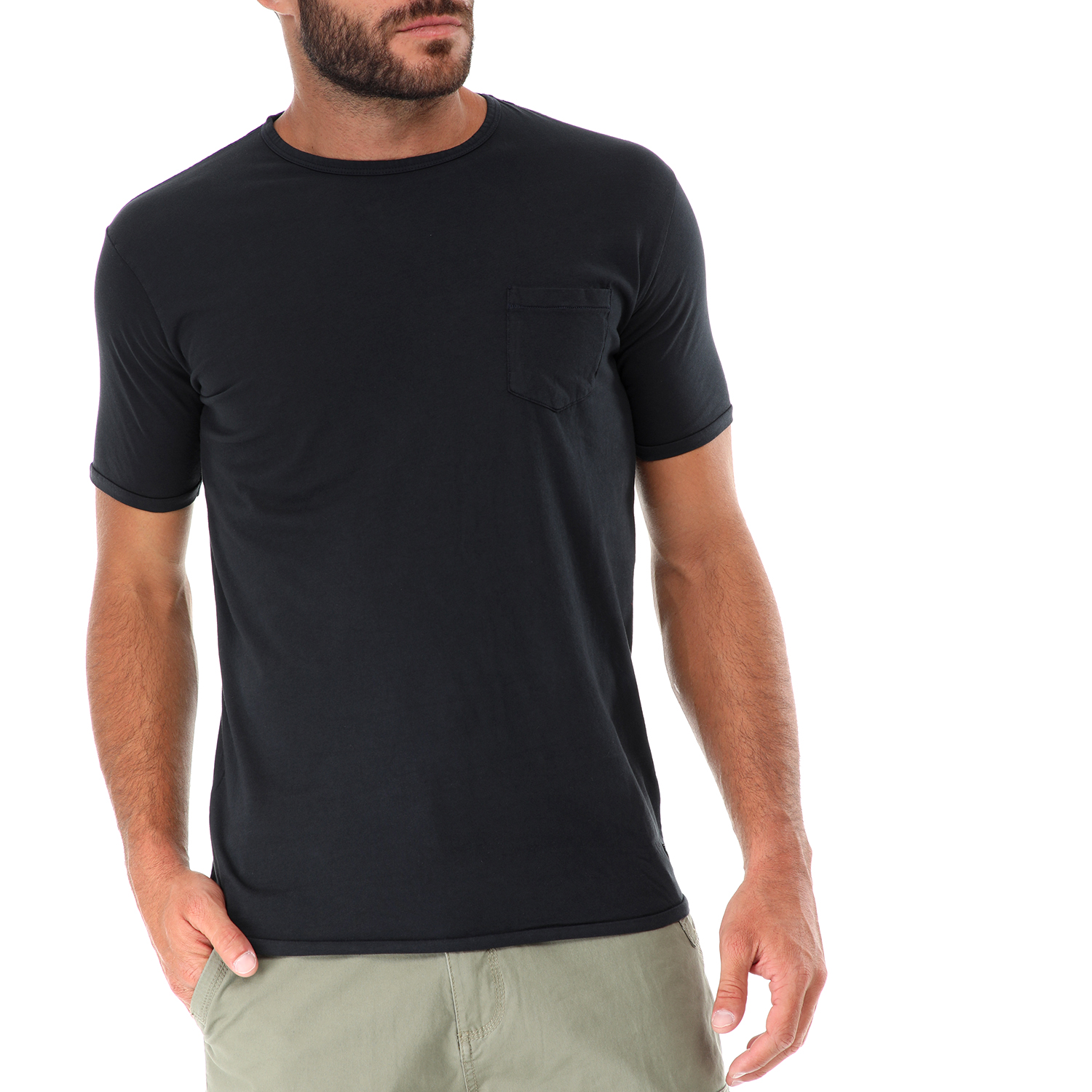 Ανδρικά/Ρούχα/Μπλούζες/Κοντομάνικες GREENWOOD - Ανδρικό t-shirt GREENWOOD μαύρο