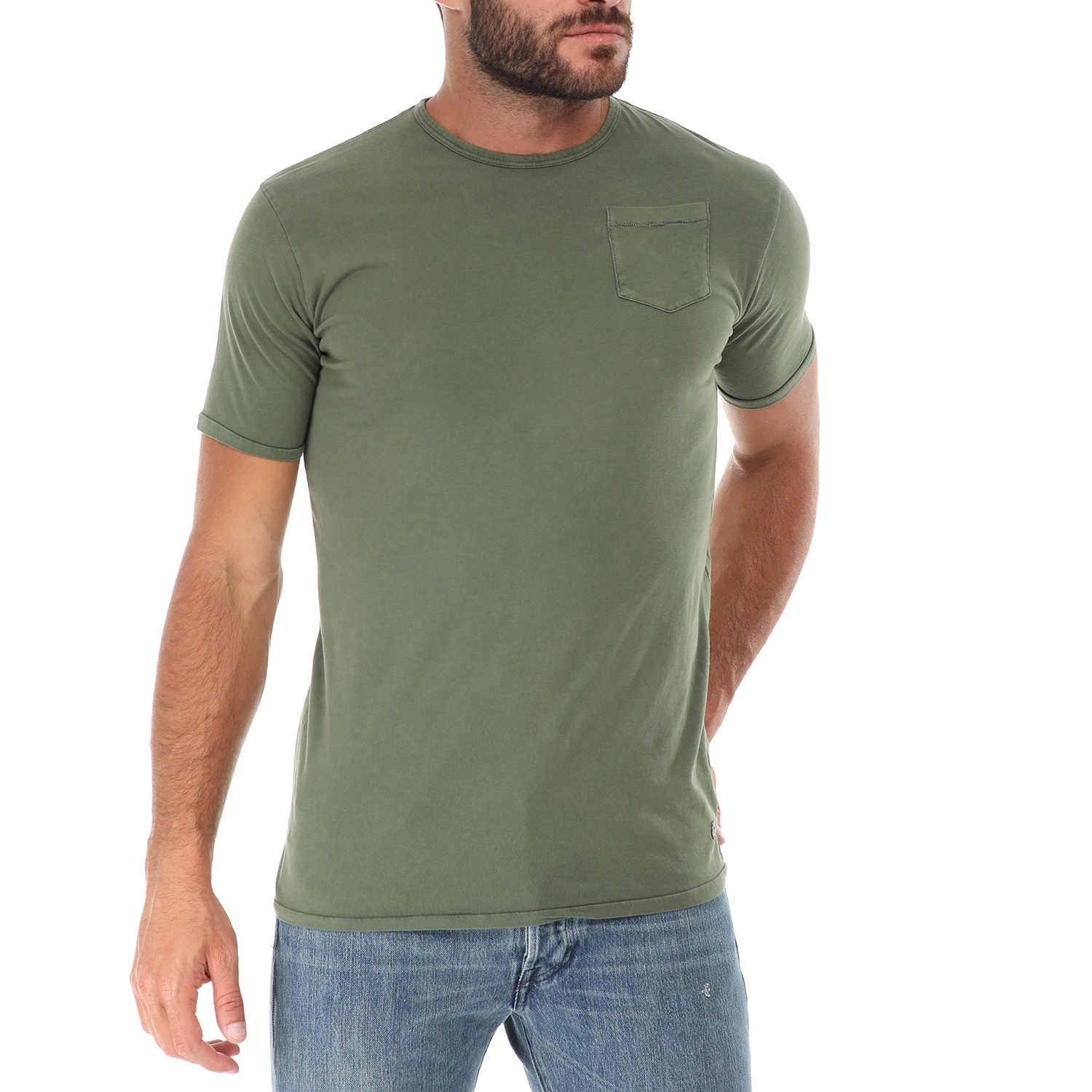 Ανδρικά/Ρούχα/Μπλούζες/Κοντομάνικες GREENWOOD - Ανδρικό t-shirt GREENWOOD χακί