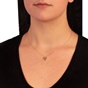 JEWELTUDE-Γυναικείο ασημένιο κοντό κολιέ JEWELTUDE 12216 ρόζ επιχρυσωμένο