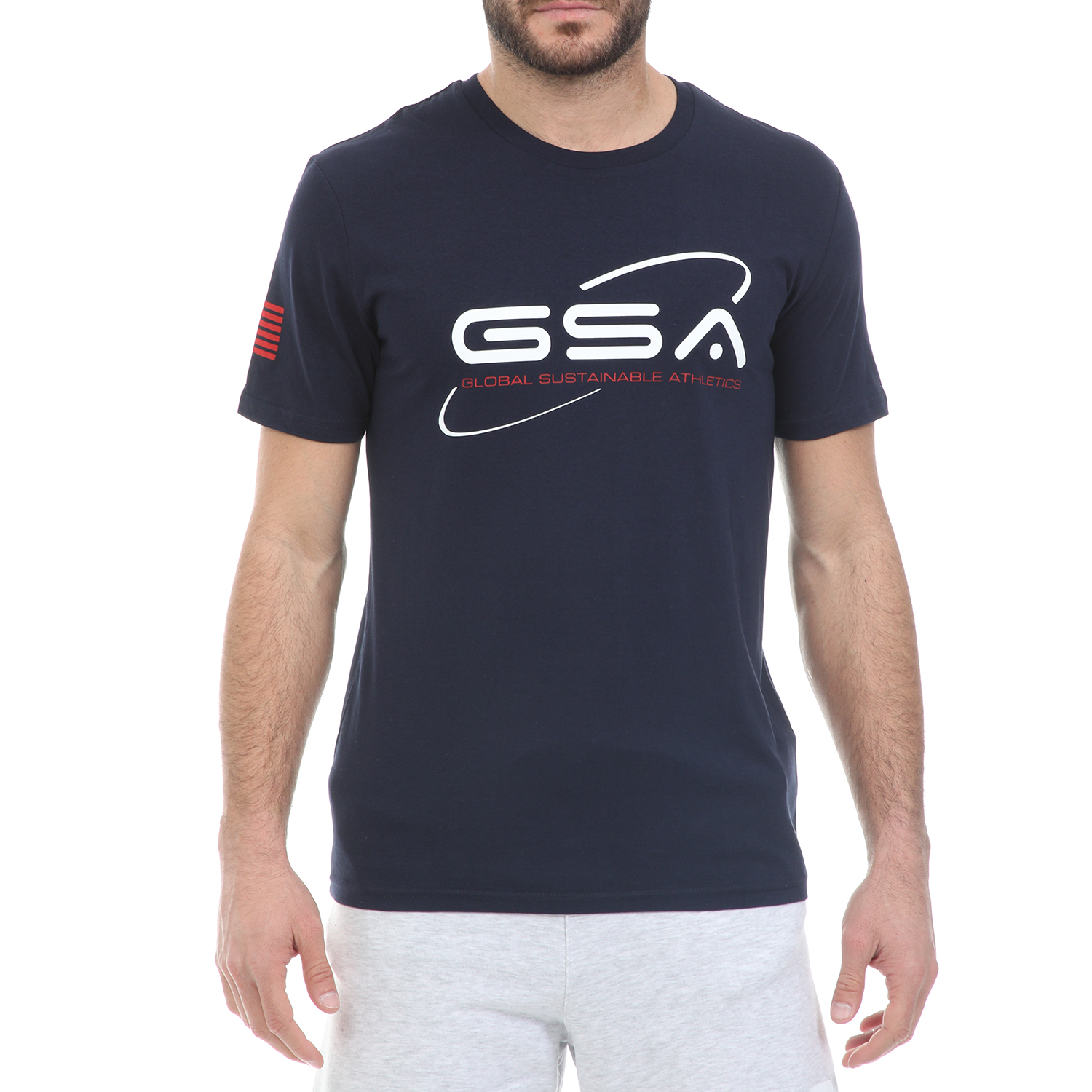 Ανδρικά/Ρούχα/Μπλούζες/Κοντομάνικες GSA - Ανδρικό t-shirt GSA ORGANIC PLUS SPACE TEE μπλε