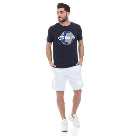 GSA-Ανδρικό t-shirt GSA ORGANIC PLUS EARTH μπλε