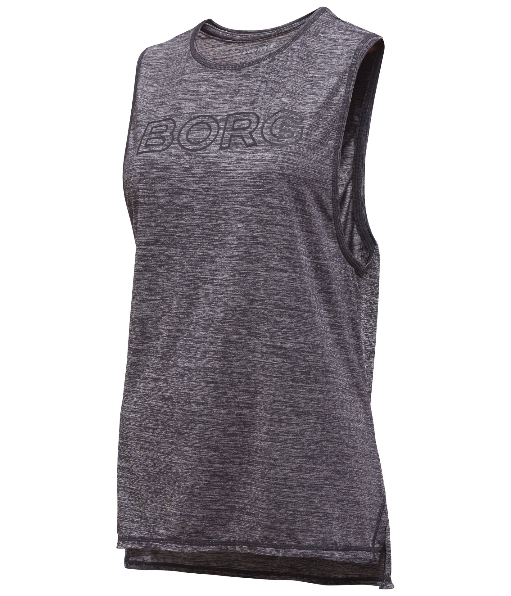Γυναικεία/Ρούχα/Αθλητικά/T-shirt-Τοπ BJORN BORG - Γυναικείο αθλητικό τοπ BJORN BORG γκρι
