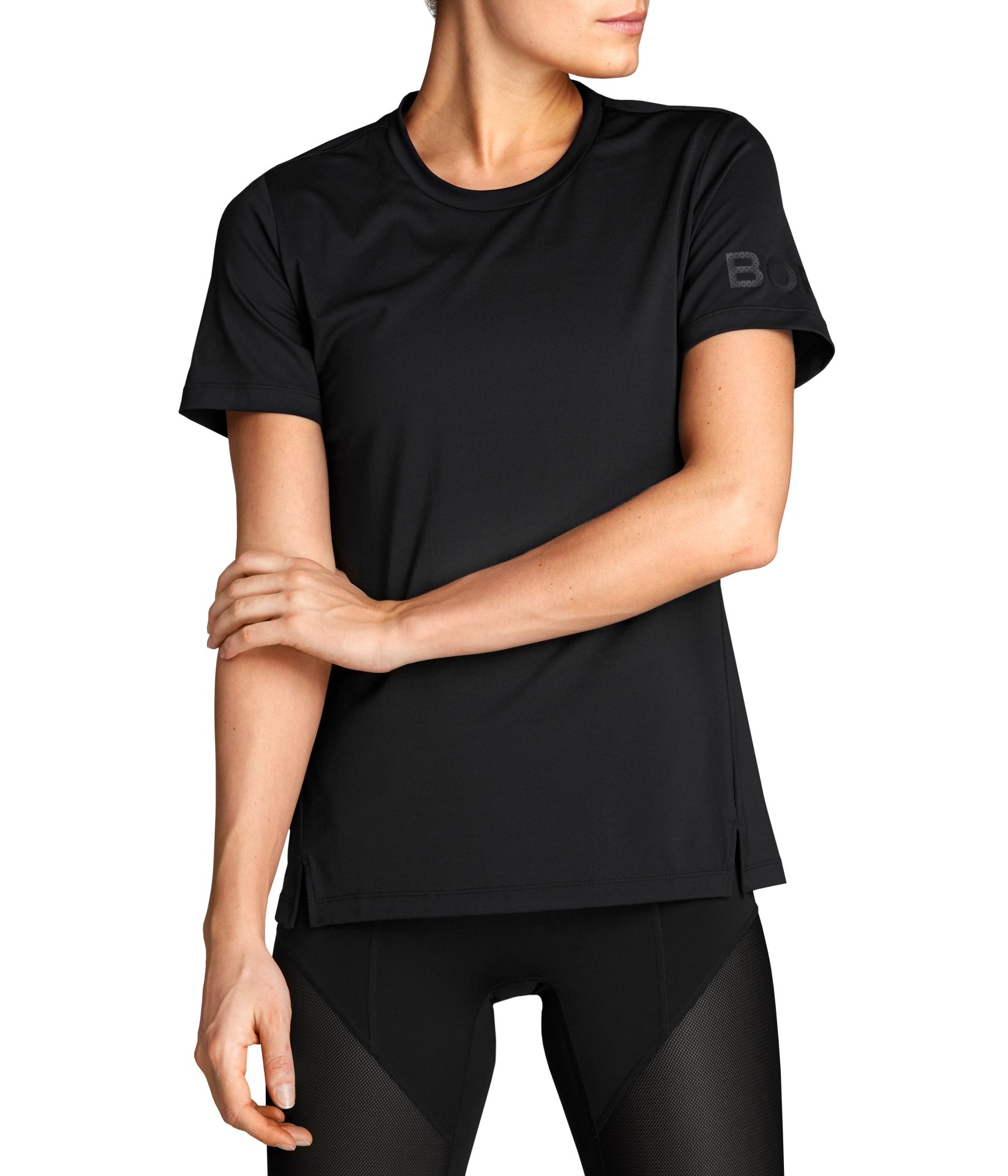 Γυναικεία/Ρούχα/Αθλητικά/T-shirt-Τοπ BJORN BORG - Γυναικείο αθλητικό t-shirt BJORN BORG CATO μαύρο