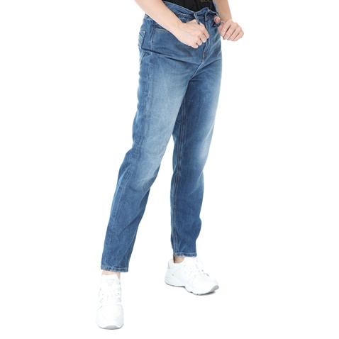 'ALE-Γυναικείο jean παντελόνι mom 'ALE μπλε