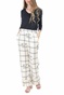 SCOTCH & SODA-Γυναικείο παντελόνι σε στιλ πιτζάμα SCOTCH & SODA λευκό μπλε