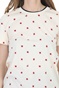 SCOTCH & SODA-Γυναικεία κοντομάνικη μπλούζα SCOTCH & SODA Allover printed εκρού