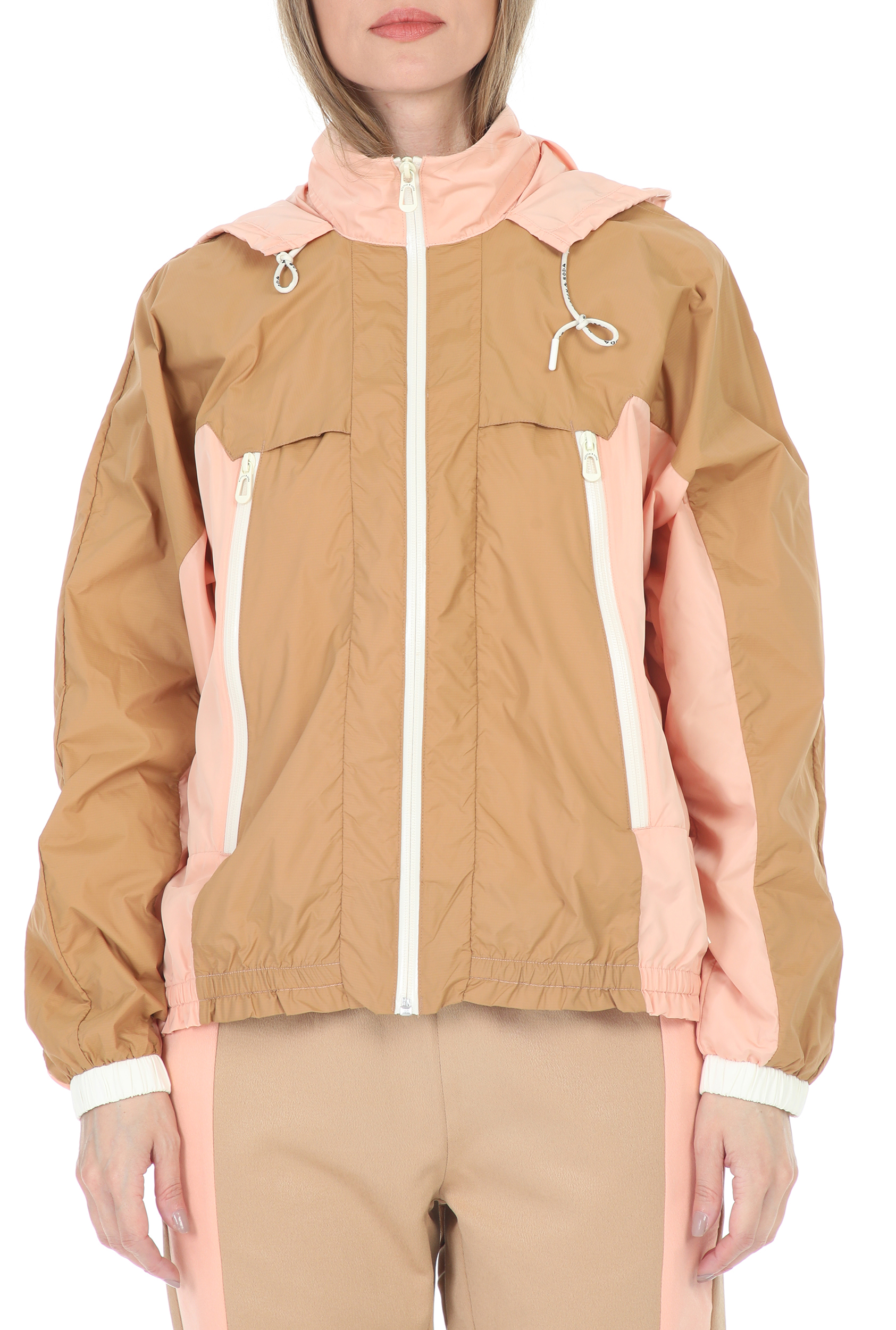 Γυναικεία/Ρούχα/Πανωφόρια/Μπουφάν SCOTCH & SODA - Γυναικείο μπουφάν SCOTCH & SODA Club nomade wind jacket μπεζ