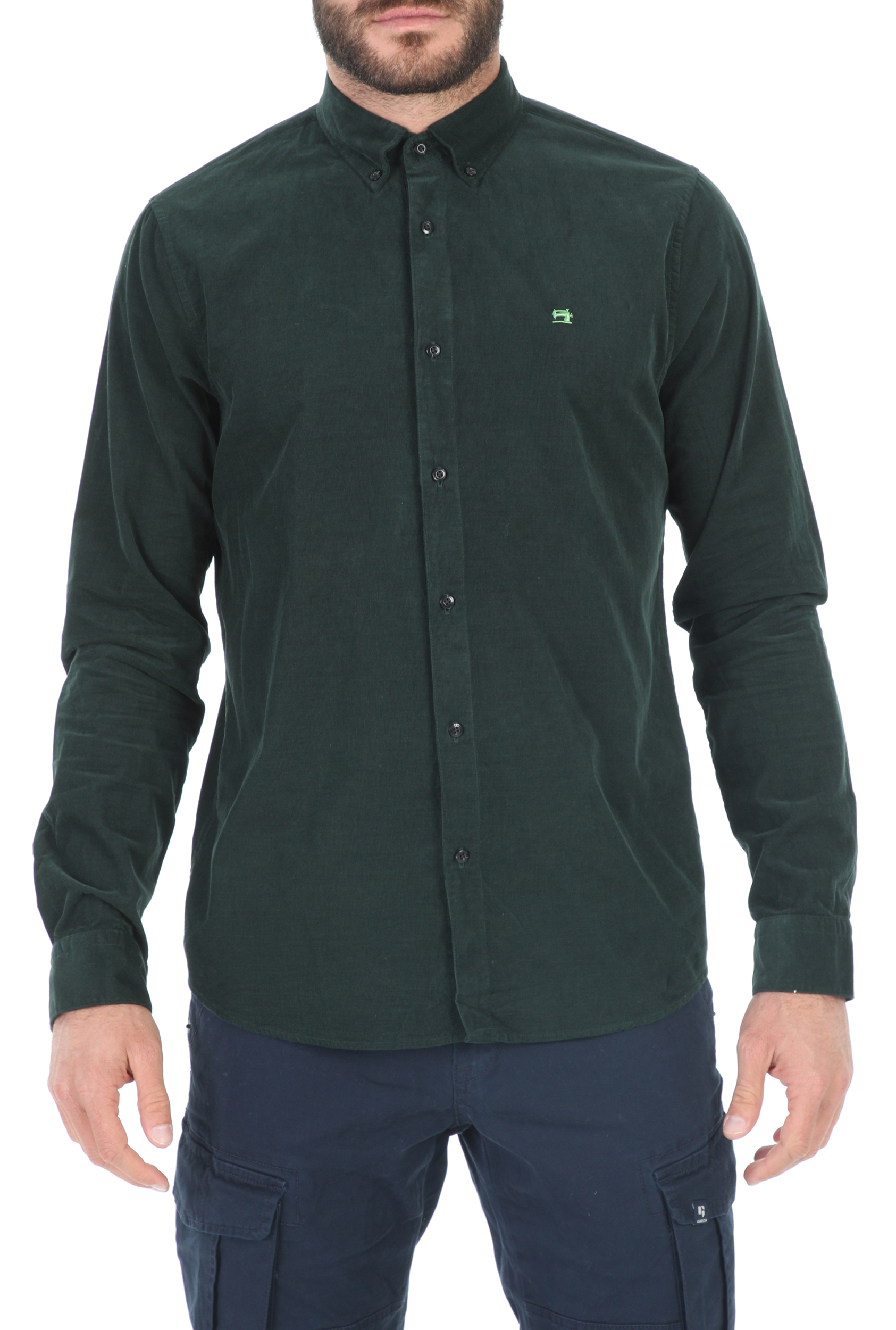 SCOTCH & SODA SCOTCH & SODA - Ανδρικό πουκάμισο SCOTCH & SODA REGULAR FIT πράσινο