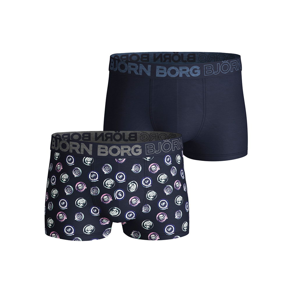BJORN BORG - Ανδρικά εσώρουχα boxer σετ των 2 BJORN BORG μπλε
