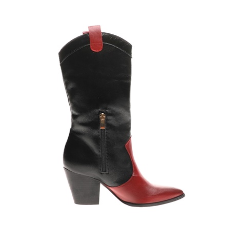 WALL STREET-Γυναικείες μπότες ADAMS WALL STREET μαύρο λευκό κόκκινο