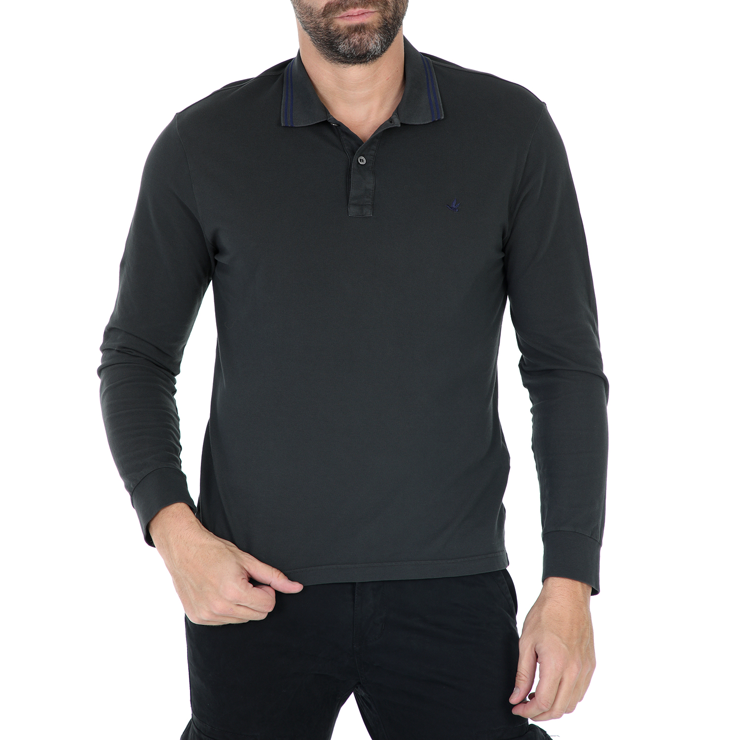 Ανδρικά/Ρούχα/Μπλούζες/Πόλο BROOKSFIELD - Ανδρική μπλούζα polo BROOKSFIELD POLO SHIRT μαύρο