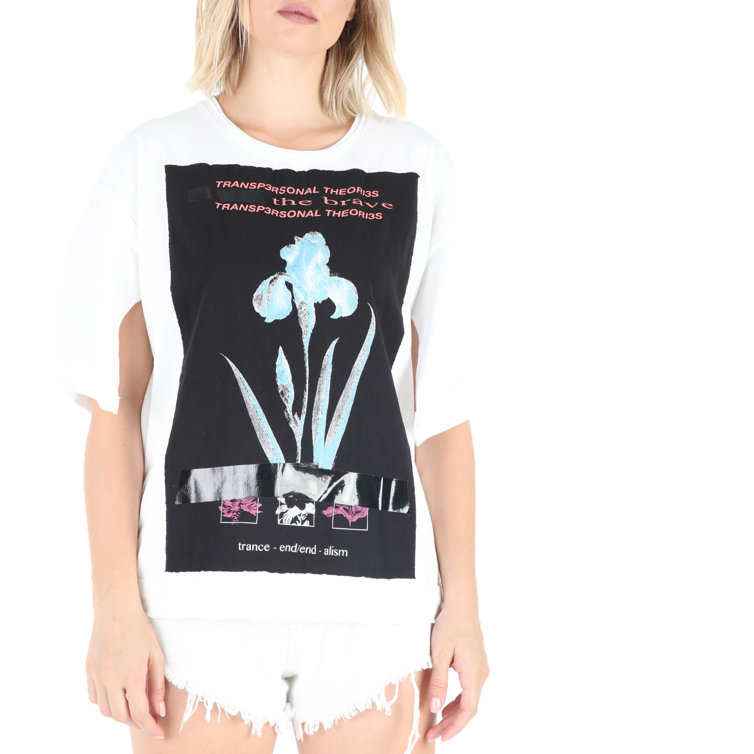 Γυναικεία/Ρούχα/Μπλούζες/Κοντομάνικες DIESEL - Γυναικείο t-shirt DIESEL T-JACKY-G MAGLIETTA λευκό