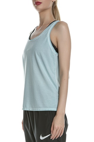NIKE-Γυναικεία αμάνικη μπλούζα NIKE NY DF GARMENT DYE γαλάζια