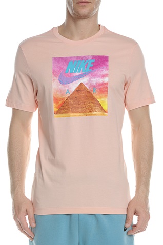 NIKE-Ανδρικό t-shirt NIKE M NSW TEE FESTIVAL PHOTO πορτοκαλί